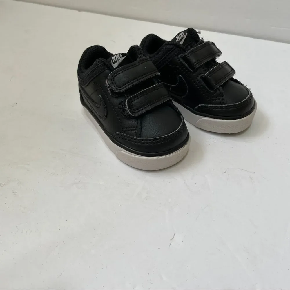 NIKE CAPRI 3‎ BLACK LEATHER SNEAKERS